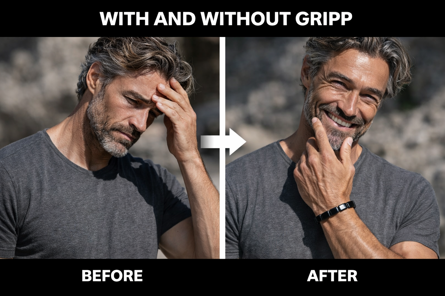 GRIPP - Hematite Bracelet